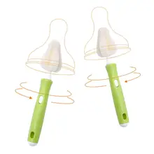 Младенческая щетка для сосков набор для чистки с 4 шт. 360 градусов вращающаяся Сменная Губка головы