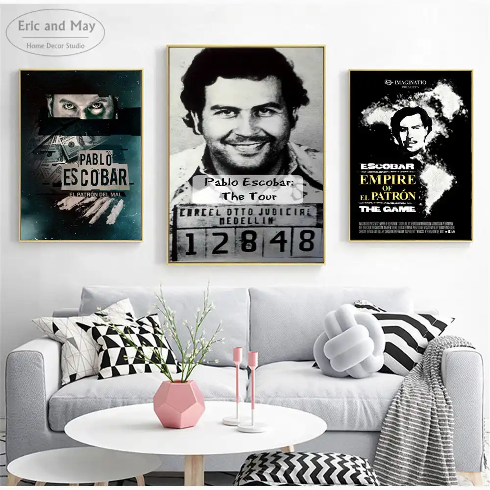 cuadro sobre lienzo para pared clasico de colombia de pablo escobar poster para decoracion del hogar carteles e impresiones imagenes decorativas