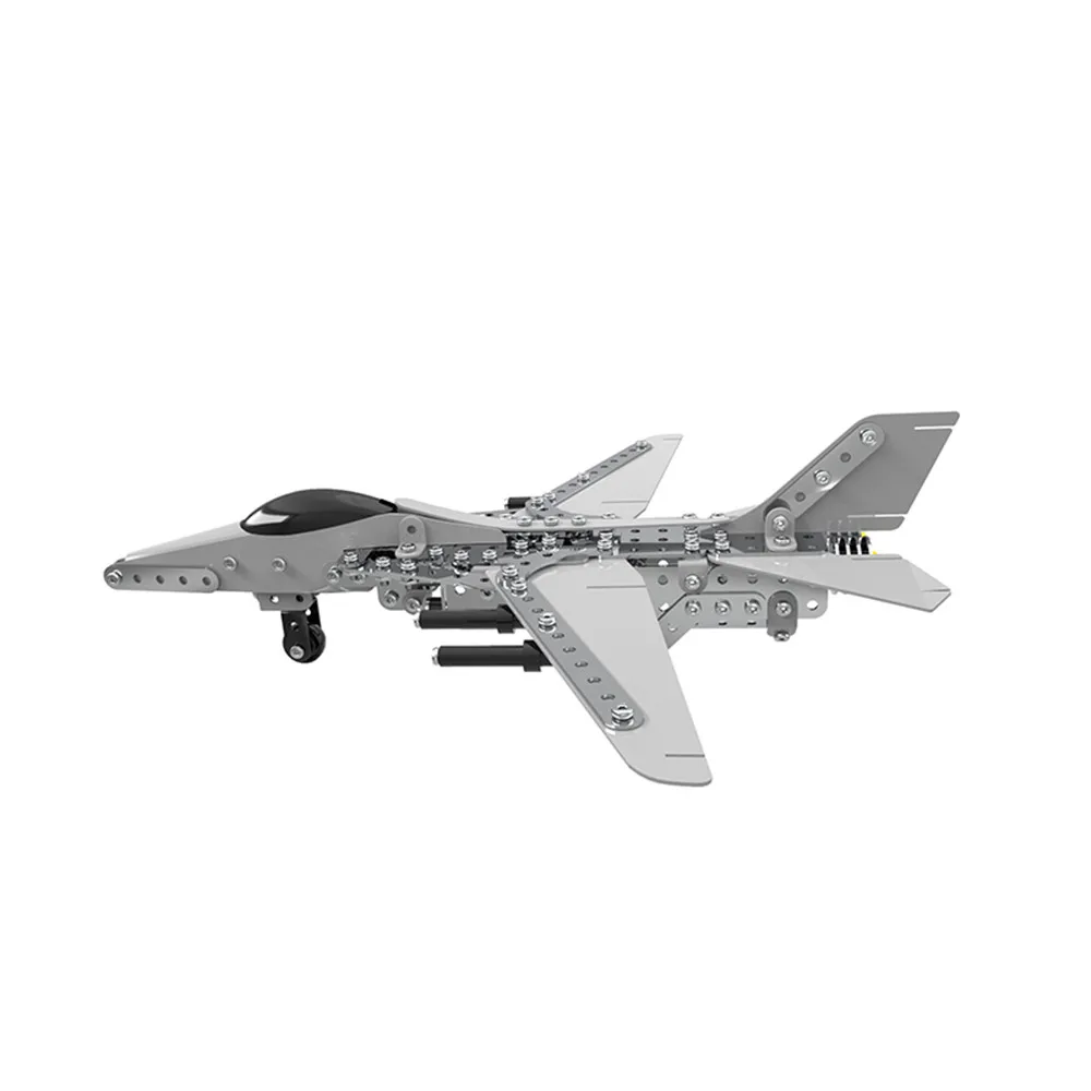 

3D Assemble Metal Model Building Block Kits Stainless Steel Aircraft Plane 470PCS Decoration Airplane Children Collection Toy