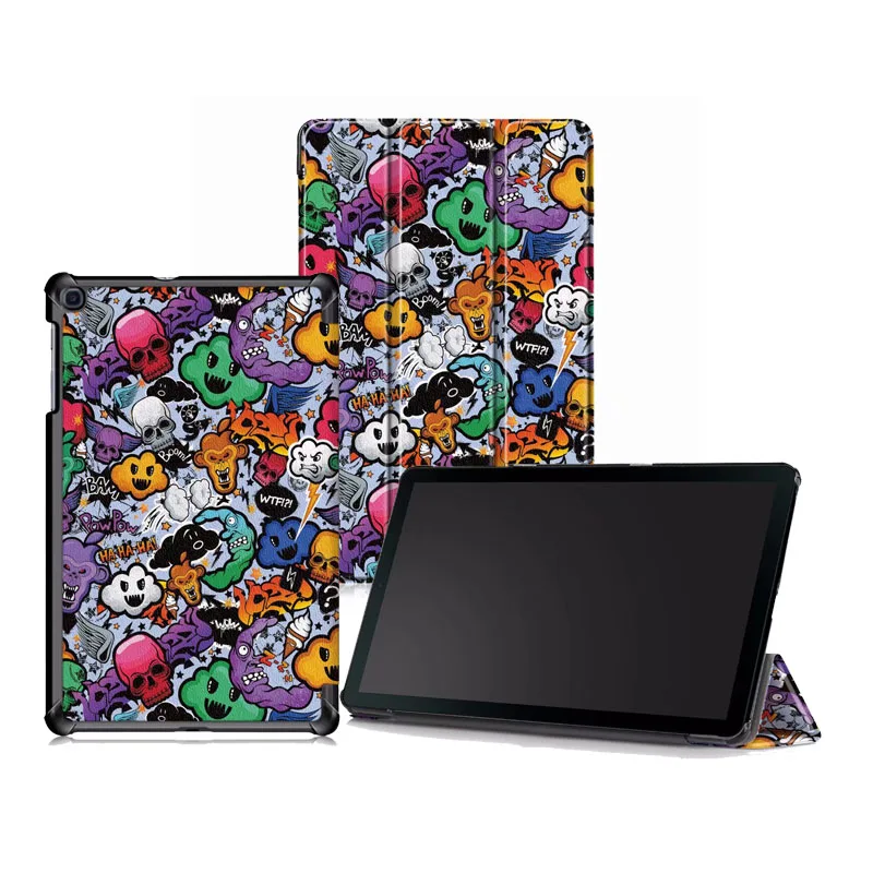 Тонкий чехол-книжка для Samsung Galaxy Tab A 10 1 2019 T510 T515 (30 шт./лот) из искусственной кожи |