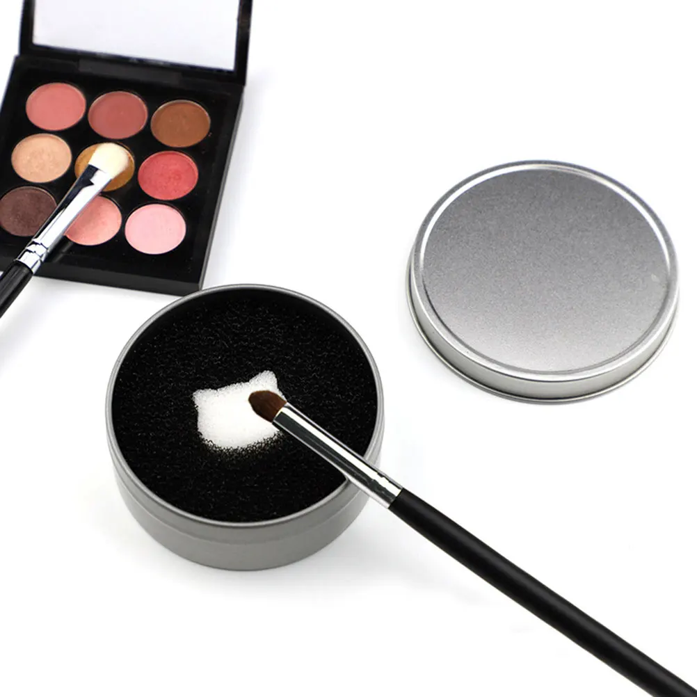 

Makeup Brush Cleaner Sponge Color Removal Cleaner Color Cleaner Sponge For Eye Shadow Brush Loose Powder Brush Blush Brush