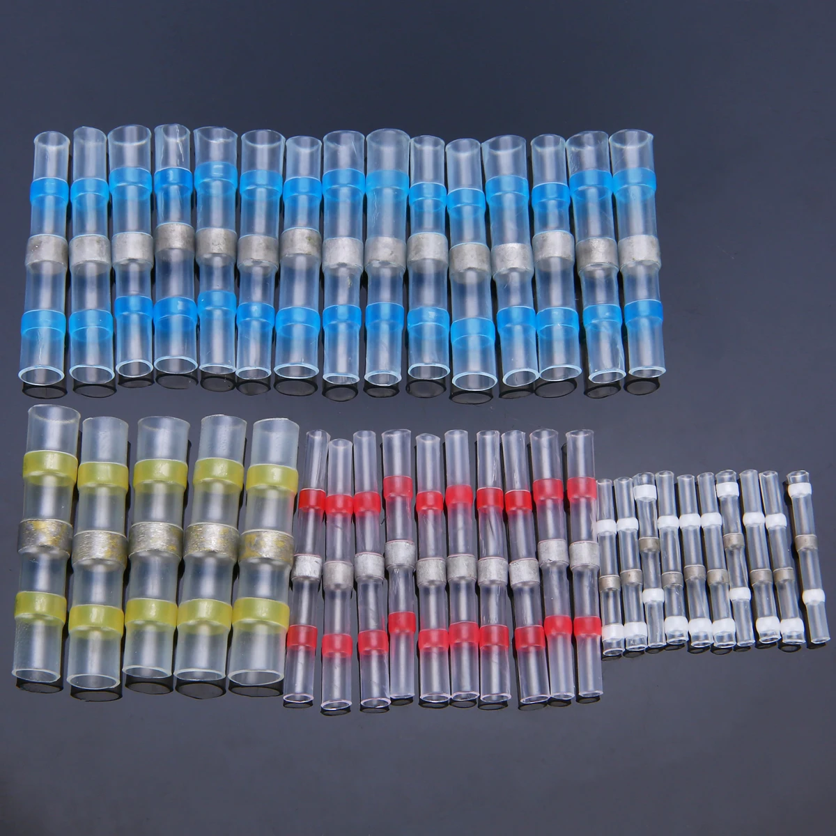 

40pcs New Waterproof Wire Connectors Solder Sleeve Heat Shrink Tube Wire Terminals Connectors Heat-Shrinking Terminals