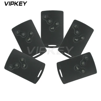 

Remotekey 5pcs 4 button 433 mhz PCF7941 without emergency key Original Smart key card for Renault Koleos