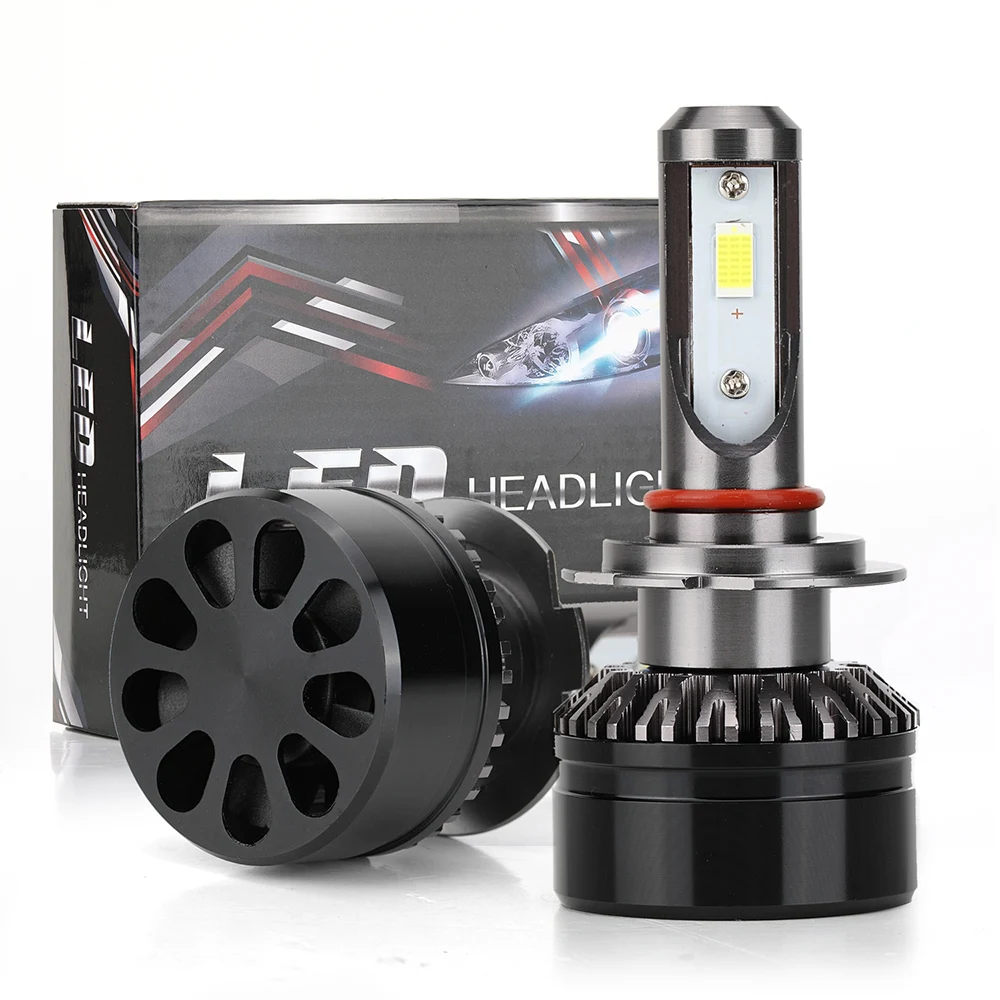 

2Pcs Car LED Headlights Bulbs Car Headlight Fog Light Bulb LED Driving Lamp Conversion Kit H4 H7 60W 10000LM Car Accessories
