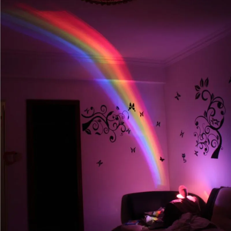 

Children Night Light Romantic Christmas Projector Lamp for Sleeping Colorful LED Rainbow Light Baby Kids Bedroom Decoration