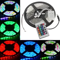 USB Светодиодная лента DC 5 В 2835 SMD USB кабель питания светодио дный RGB Светодиодная лампа Гибкая лента 5 м ТВ фон освещение