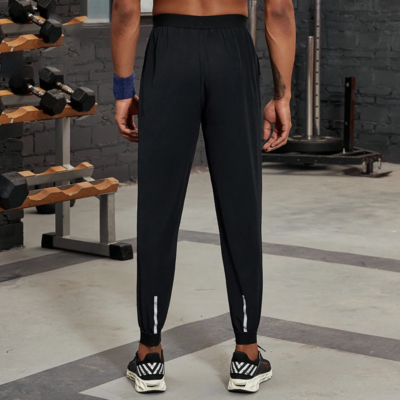 Willarde спортивные мужские брюки для бега свободного покроя для дышащий фитнес, тренажерный зал впитывает пот и Штаны Баскетбол Бег Светоотражающие Брюки