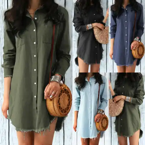 vestido estilo camisa