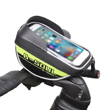 

B-SOUL Cycling Bicycle Bike Head Tube Handlebar Cell Mobile Phone Bag Case Holder Case Pannier For 5.5in Phone