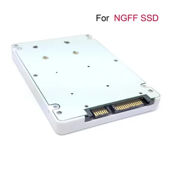 

10pcs/lot CY E431 E531 X240 Y410P Y510P M.2 NGFF PCI-E 2 LANE SSD to 7mm 2.5" SATA 22pin hard disk case Enclosure White