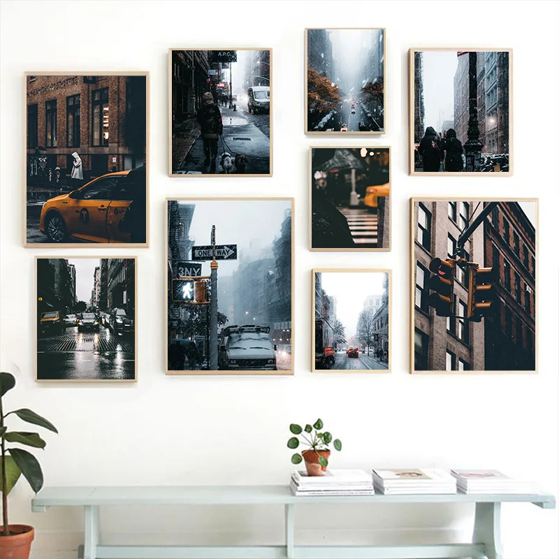 Us 5 02 25 Off New York City Corner Landscape Scenery Home Kids Baby Living Room Bedroom Decor Print Poster Picture Painting Wall Art Canvas In