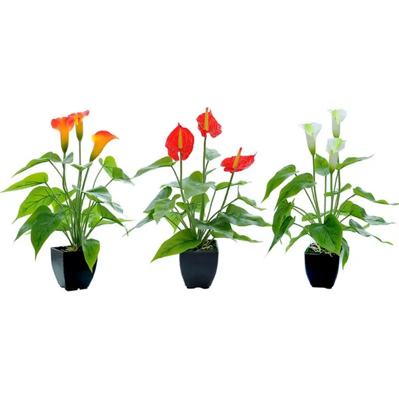 Artificial Flower Simulation Plant Bonsai Green Environmental Plant Potted Bonsai Suitable For Corridors Balconies Restaurants