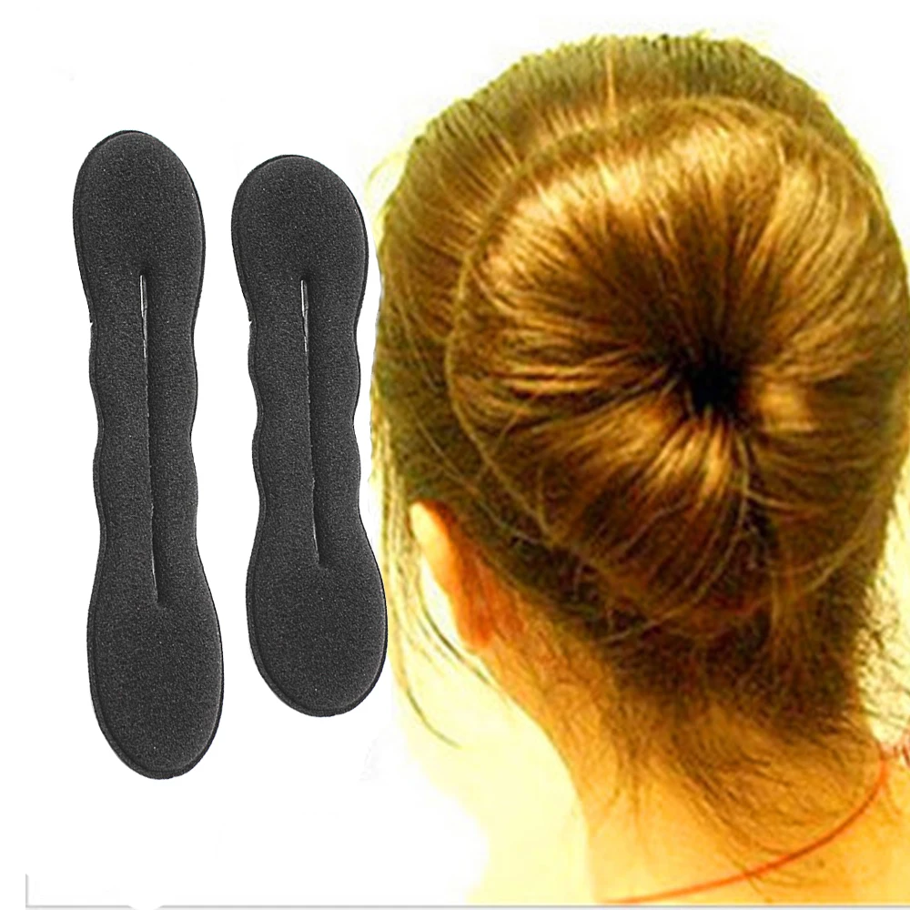 Лучший Лидер продаж волшебный Поролоновый спонж обруч для укладки женских волос Инструменты Пончик устройство для волос Maker аксессуары для оплето...