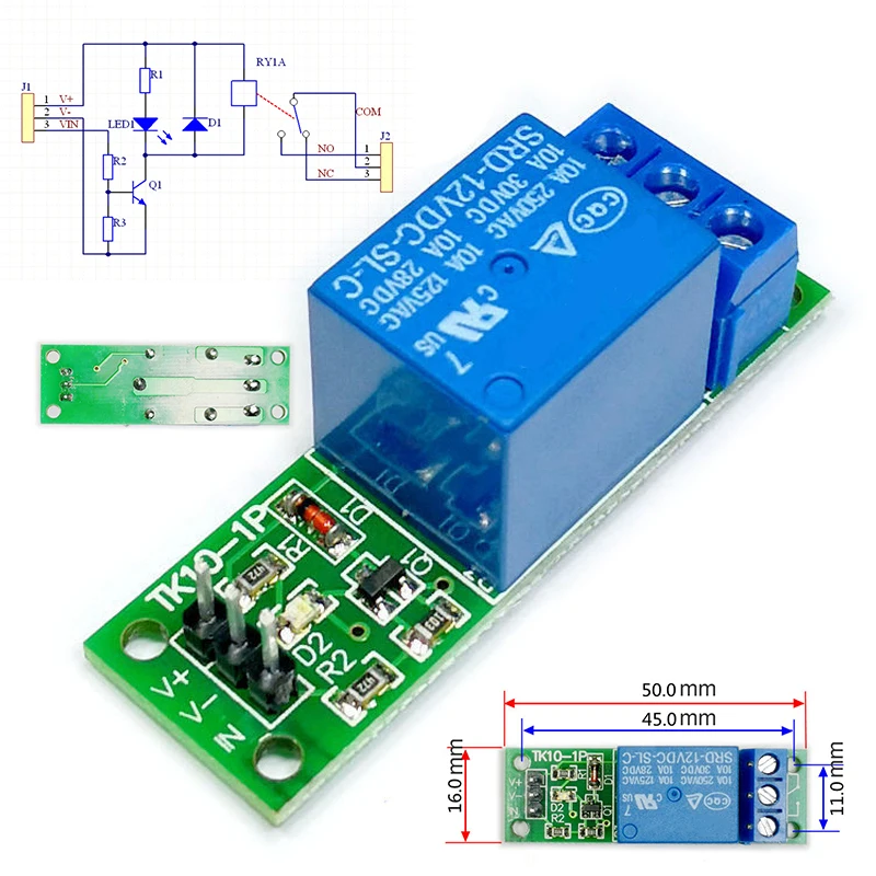 

Mayitr 1pc DC 5V Relay Module Flip-Flop Bistable Trigger Switch Board