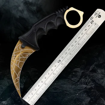 

OWL OD51 Karambit Knife Tactical Fixed Blade Knifes Faca Cuchillo De La Supervivencia Couteaux Lame Fixe CSGO Kelebek Fighting
