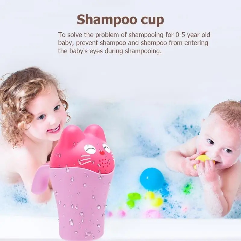 Newborn Baby Cartoon Bathing Cups Kid Shower Shampoo Cup Bailer Baby Shower Water Spoon Bath Wash Cup Newborn Baby Cartoon Bathing Cups Kid Shower Shampoo Cup Bailer Baby Shower Water Spoon Bath Wash Cup