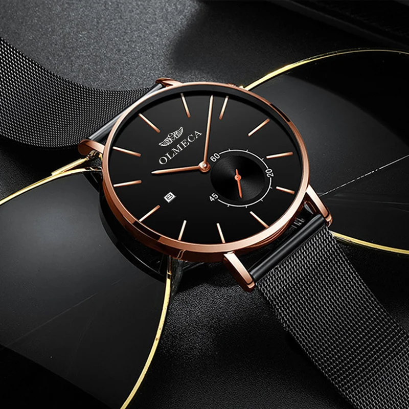 

OLMECA 1Pair Luxury Brand Lover Watch Women Waterproof Couples Watches Female Wristwatches Quartz Men Stainless Steel Watch
