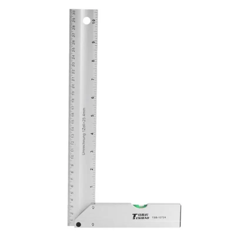 

300mm Thickening Aluminum Alloy Right Angle Ruler Multi-functional Woodworking Horizontal Angle Ruler