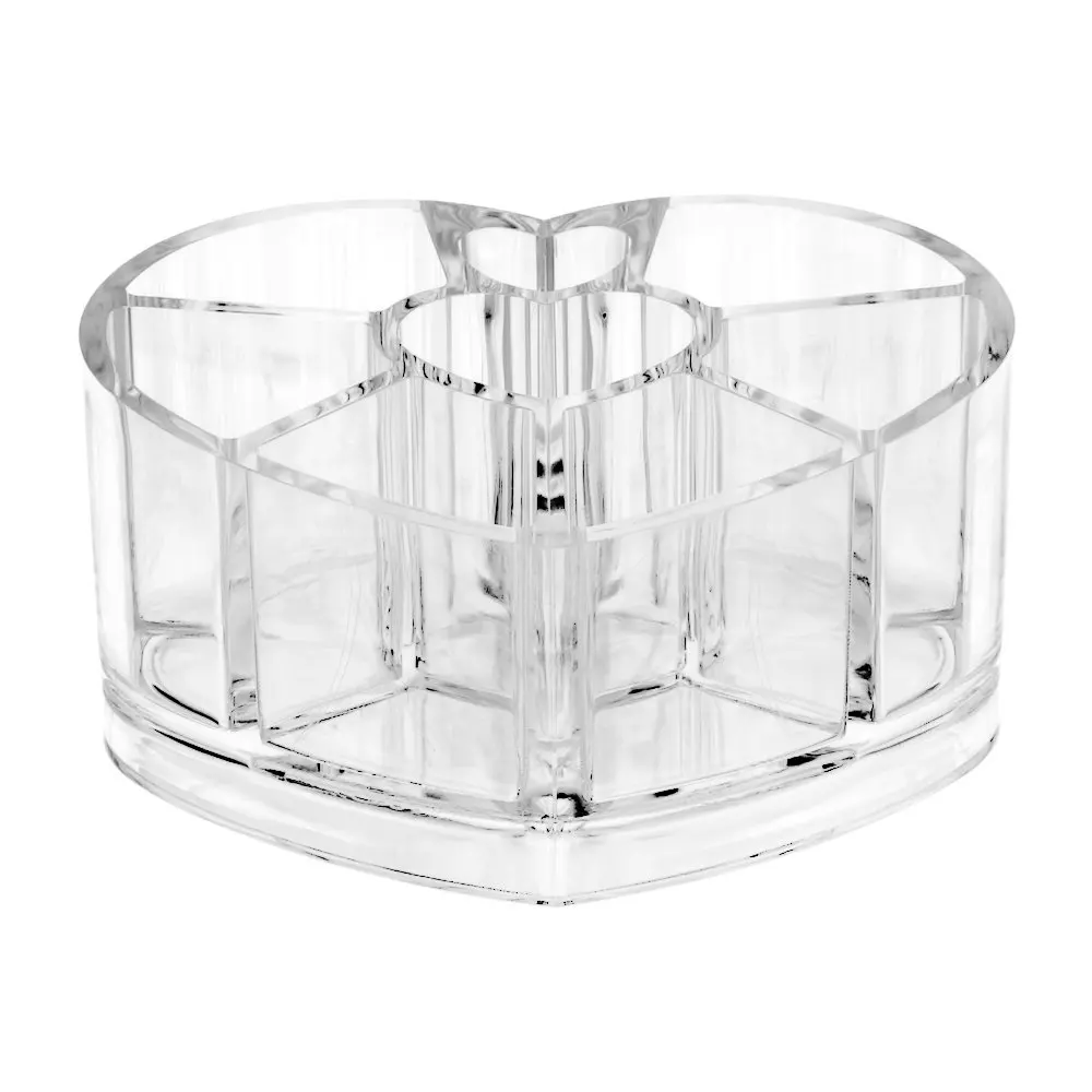 Cosmetic storage box Clear Acrylic Heart Shape | Украшения и аксессуары