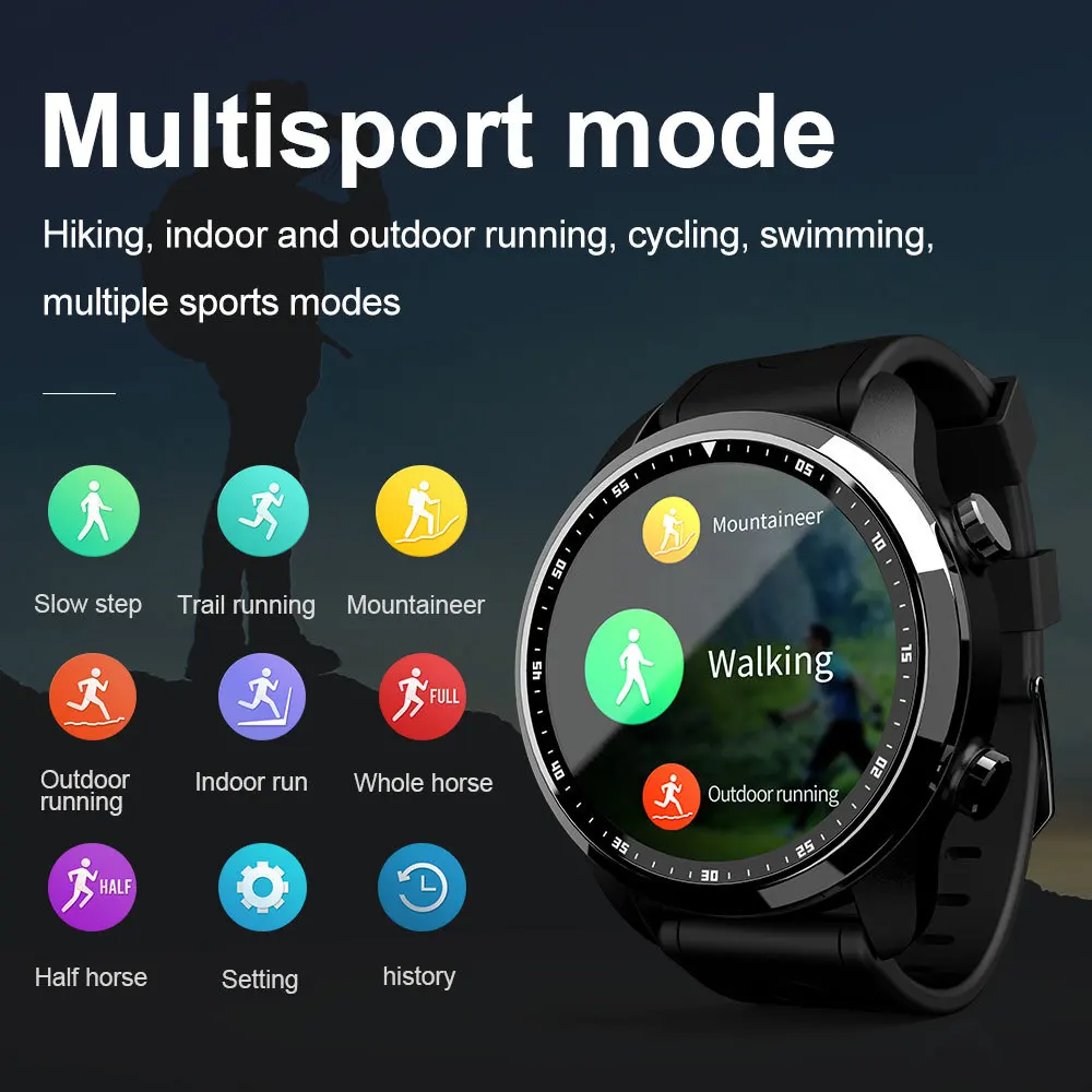 MOKA 4G Android SmartWatch Phone Bluetooth Heart Rate monitor 1GB/16GB Waterproof WIFI GPS Men Smart Watch For ios MOKA 4G Android SmartWatch Phone Bluetooth Heart Rate monitor 1GB/16GB Waterproof WIFI GPS Men Smart Watch For ios