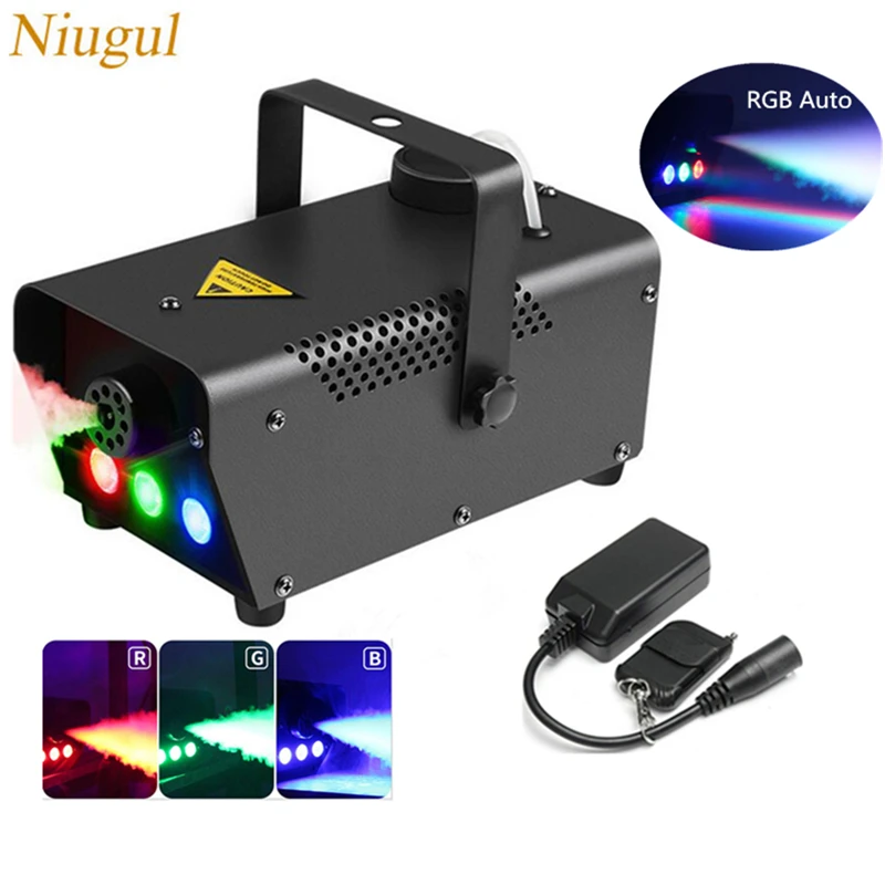 

RGB Wireless Remote Control 500W Fog Smoke Mist Machine /Stage Effect Disco DJ Party LED Fog Mcahine /Fogger With RGB LED Lights