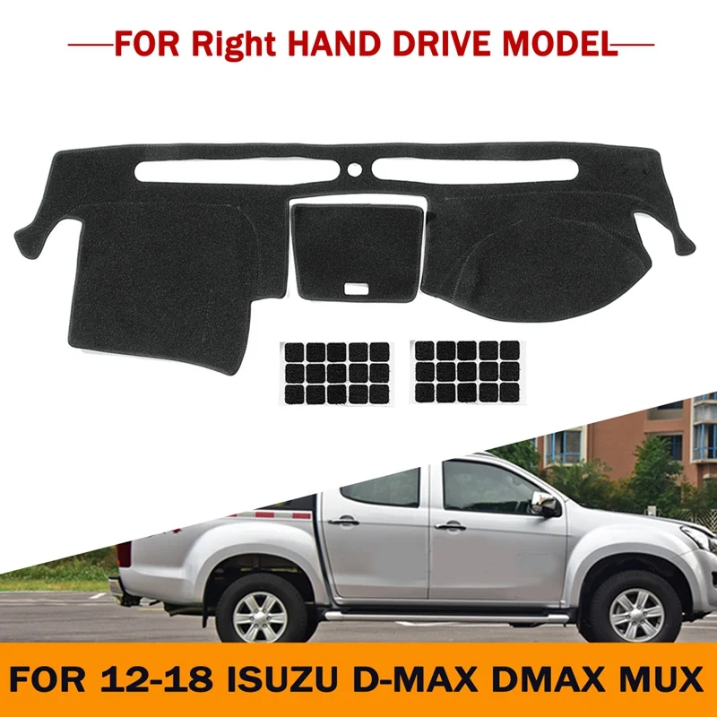 

Autoleader Anti-Dirty Car Dashmat Dashboard Mat Dash Board Cover Pad For Right Hand Drive For Isuzu D-MAX DMAX MUX 2012-2018