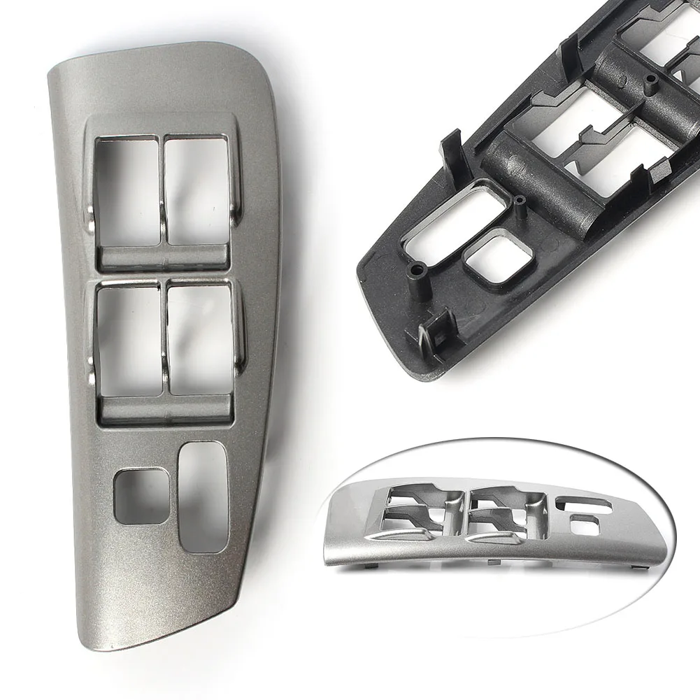 Driver Side Window Switch Bezel Panel | Compatible For 2003-2008 Toyota Matrix & Pontiac Vibe | Grey, Left Front Door