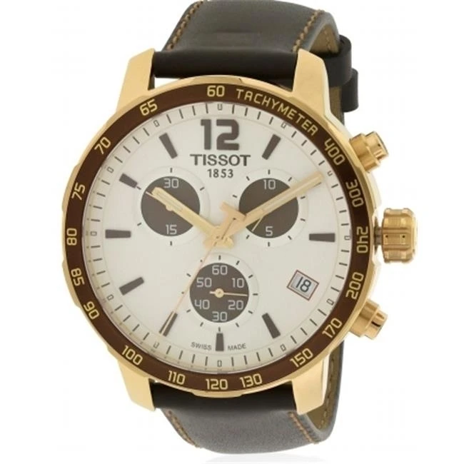 Tissot Quickster кожаные часы унисекс T0954173603701 | Наручные