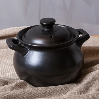

Chinese casserole household mini baby ceramic soup pot open fire high temperature resistant gas small milk rice cooking stew pan