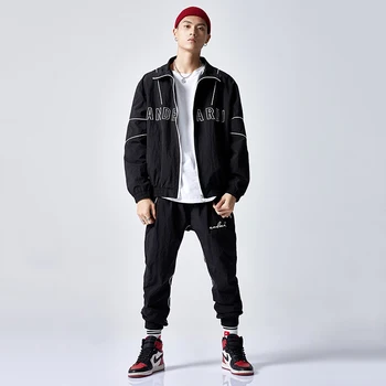 

2019 Latest Men's Japan-style Casual Pants Coat Autumn Loose Trousers Tide Brand Korean Fashion Classic Solid Color Suit