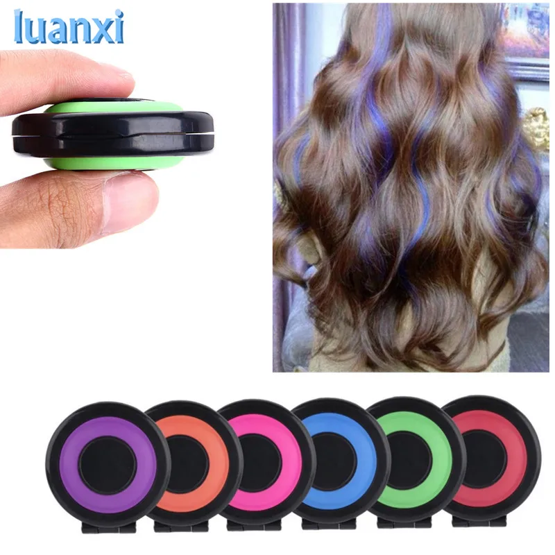 6Pcs Hair Color Crayons Temporary Hair Dye Powder Cake Styling Hair Chalk Set Soft Pastels Hair Care Styling Non-toxic Bb 6Pcs Hair Color Crayons Temporary Hair Dye Powder Cake Styling Hair Chalk Set Soft Pastels Hair Care Styling Non-toxic Bb