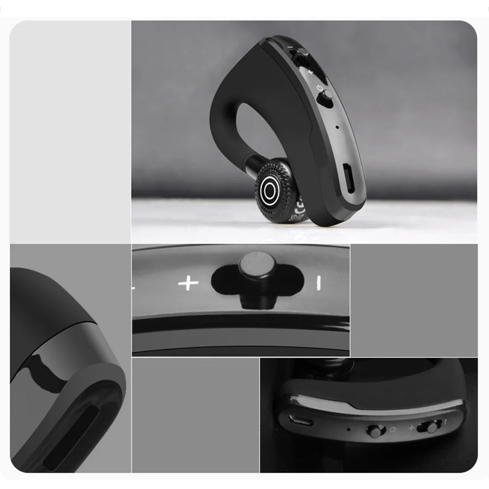 Wireless Voice Control Music Sports Bluetooth Handsfree Earphone Bluetooth Headphones Noise Cancelling Headset