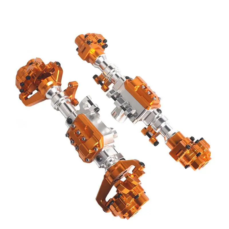 

RCtown TRX4 Aluminum Alloy Front Rear Portal Axle Housing Golden for 1/10 RC Crawler Car TRX-4 Axles Upgrade Parts