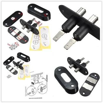 

Car Alarm Sliding Door Contact Switch For Van Central Locking Systems Black