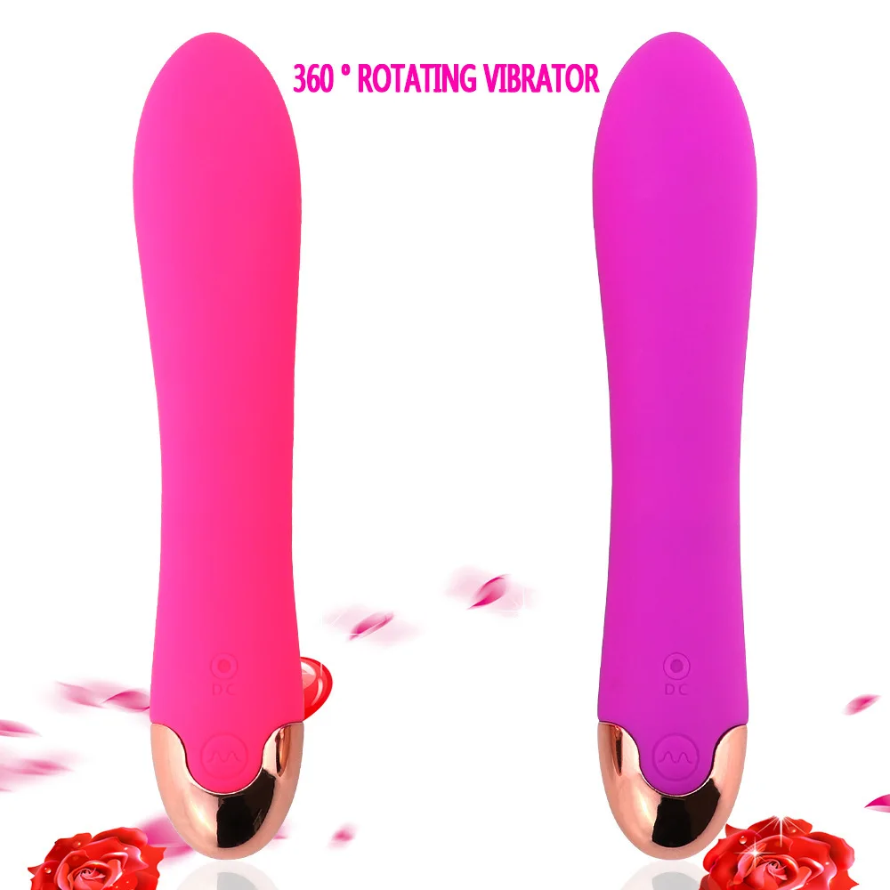 5 Modes USB Charge 360rotation G spot Silica Gel Vibrator Clitoris Stimulator font b Dildo b