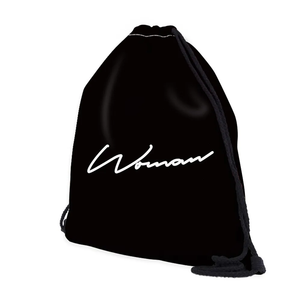 Deanfun Drawstring Bag Backpack Printing Letter Travel Customize Logo Women Waterproof Backpacks Ba - 33010826713