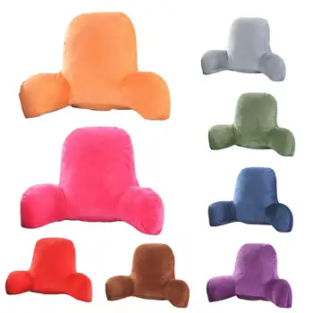 

Dropshipping New Warm Soft Corduroy Cushion With Armrests Lumbar Sofa Backrest Pillow Warm Soft Pillow 8 Colors For Choice