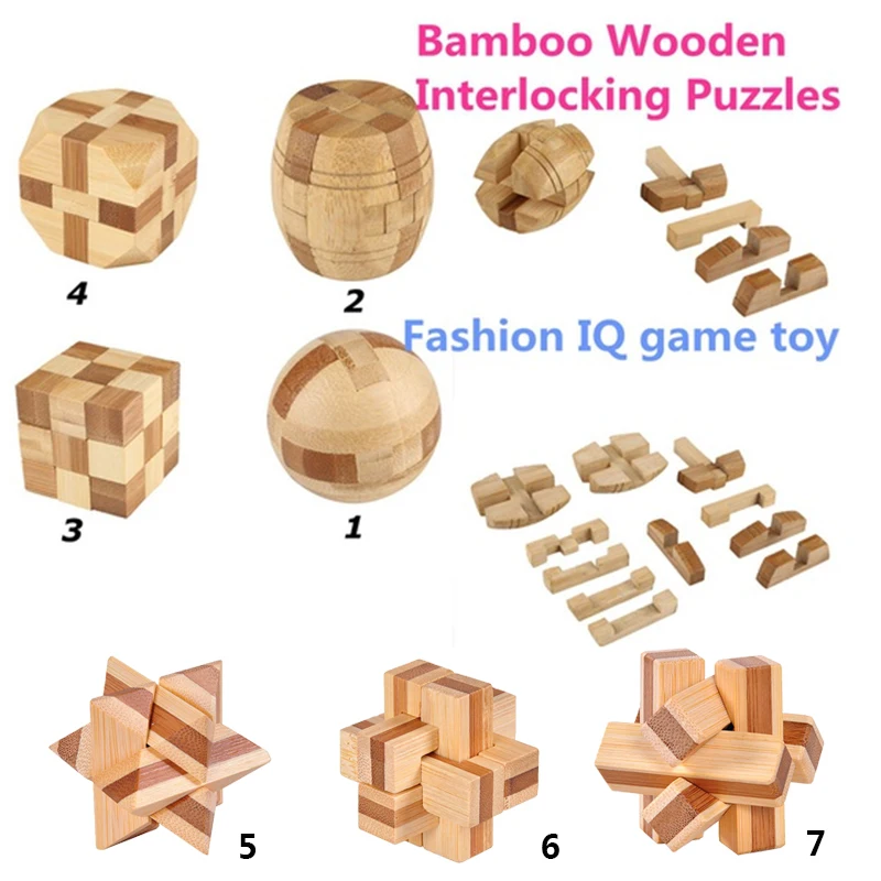 1 шт. бамбуковый образовательный замок 3D игрушка ручной работы для взрослых игра