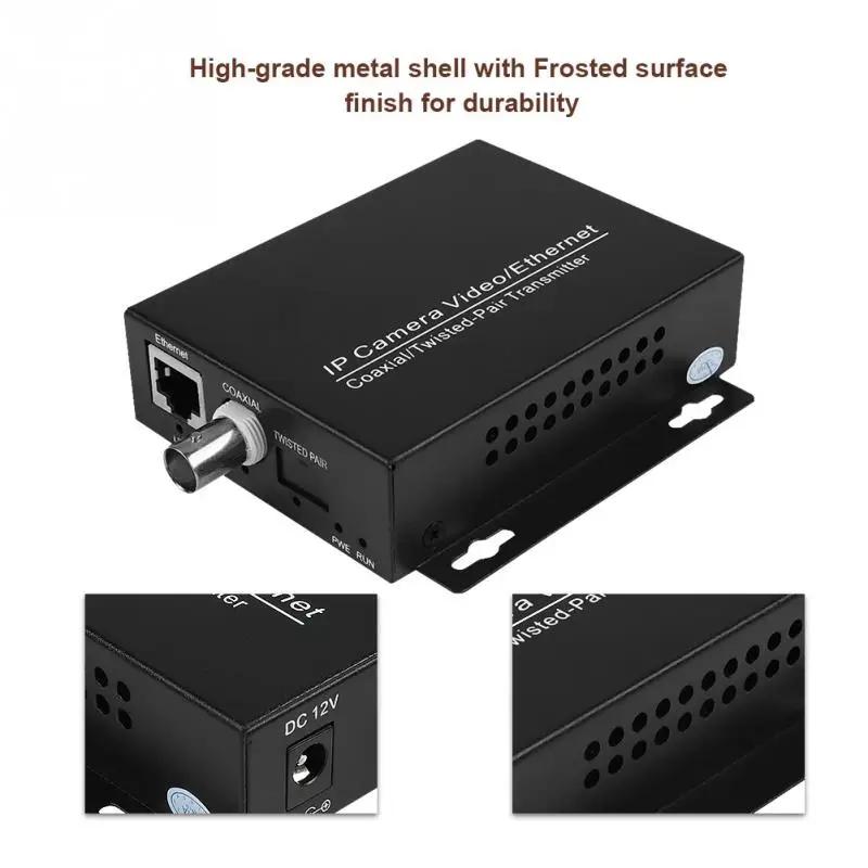 

1Pair Ethernet IP Extender Over Coax Kit EoC Coaxial Cable for Security CCTV Cameras Hot Sale