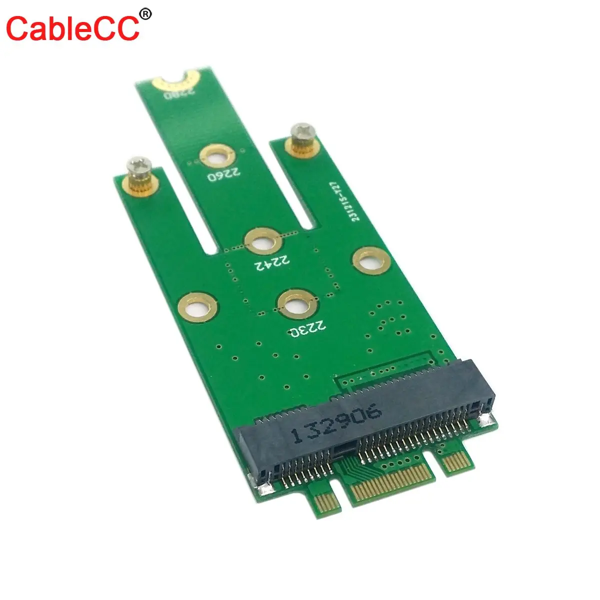 

Cablecc 50mm Mini PCI-E 52Pin mSATA SSD to M.2 NGFF B-key Adapter Add on Cards PCBA