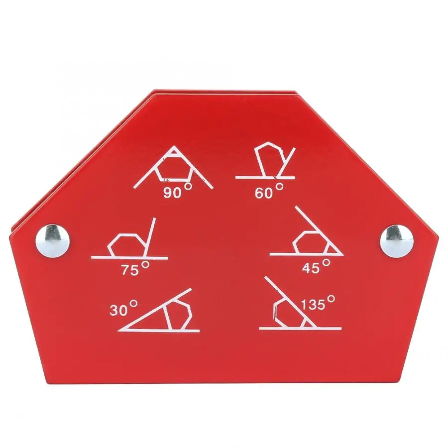 

1Pc Multi-angle Six Sides Welding Magnet Holder 90/60/75/45/30/135 Degree Arrows Magnetic Welder Fixing Tool 25LBX/50LBX/75LBS