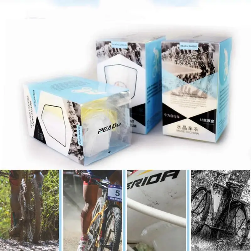 4 шт. защита рамы велосипеда наклейка для шоссейного MTB краска Наклейка защитная