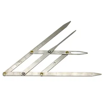 

1PC Golden Ratio Measure Micro Blading Stainless Steel Ruler Permanent Makeup Eyebrow Tattoo Design Calipers Stencil
