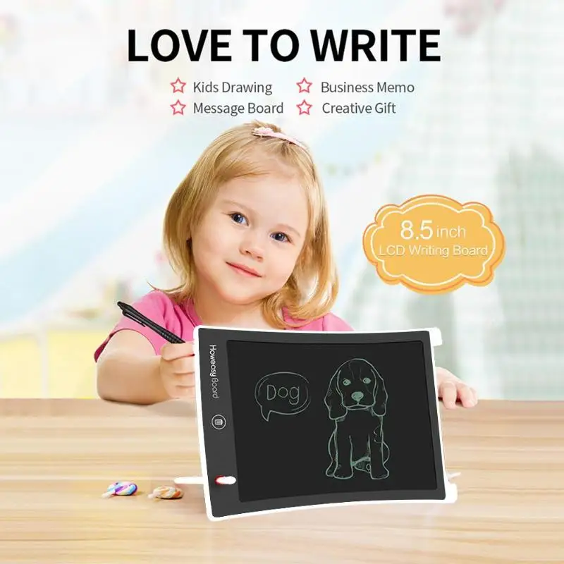 Доска для рисования 8,5 дюймов ЖК-планшет с принтом граффити для детей, графический планшет с ЖК-экраном для раннего обучения