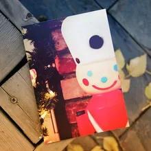 1 шт., Рождественская открытка большого размера, Красная рождественская открытка, 10 листов