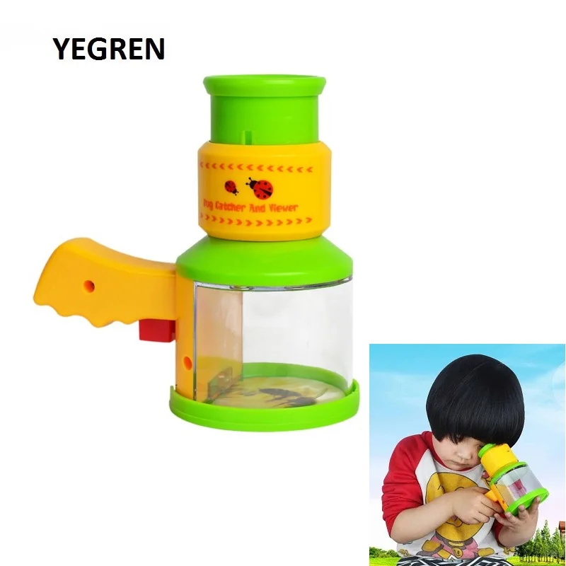 

Bug Catcher and Viewer Magnifier Children Kids Discovery Acrylic Magnifying Glass Nature Observation Insects Microscope Boys