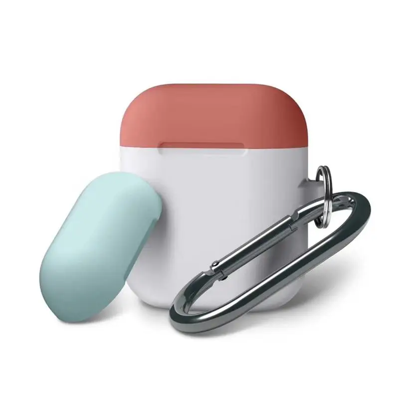 Новый двойной колпачок силиконовый чехол для Airpods наушники беспроводные Bluetooth