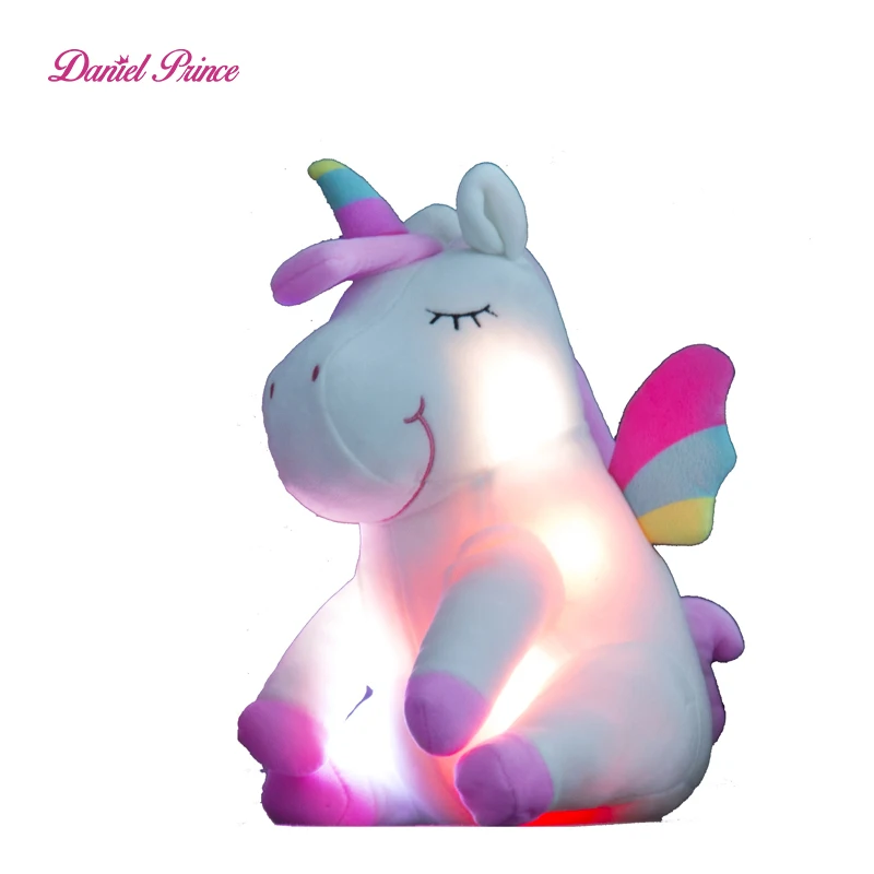 30cm LED Horse Plush Toys Plush Light Up Toys Stuffed Animals Cute Pony