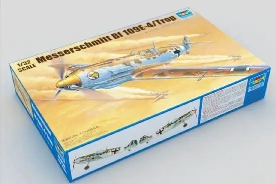 

Trumpeter 1/32 02290 Messerschmitt BF-109 E-4 Tropical Airplane Kit Static Model