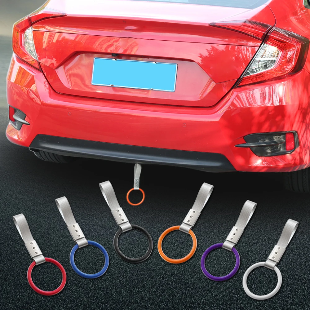 

ROUND JDM TSURIKAWA RING TRAIN BUS HANDLE STRAP CHARM DRIFT Car Accessories 6 Colors